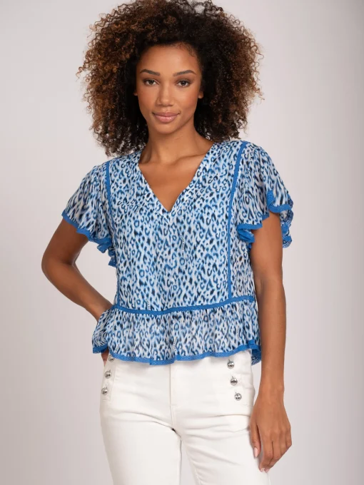Top met dierenprint