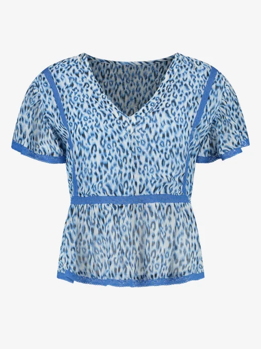 Top met dierenprint