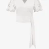 Top met embroidery