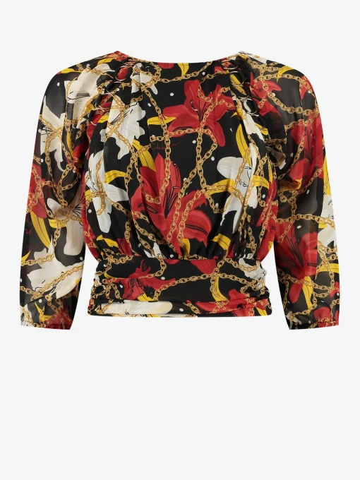 Top met graphic print