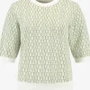 Top met logo patroon