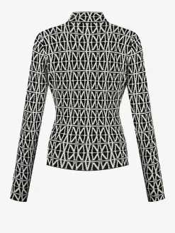 Top met logo patroon