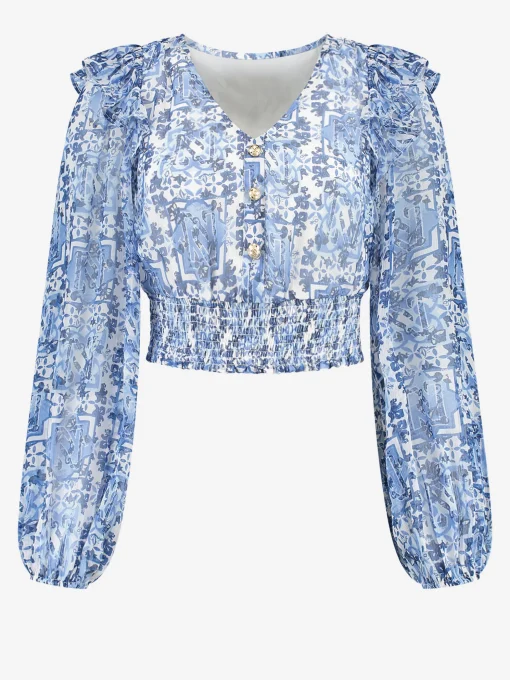 Top met print