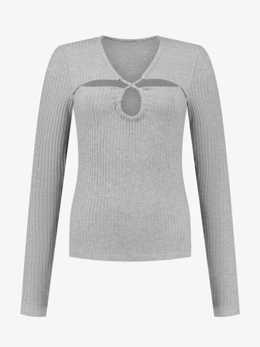 Top met trekkoord cut-out