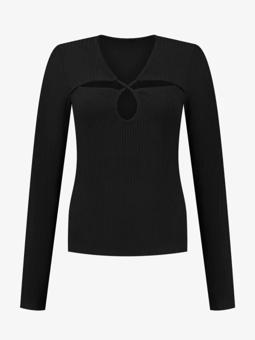 Top met trekkoord cut-out