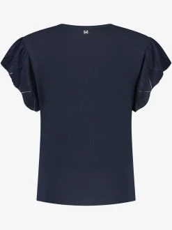 Top met vlindermouwen