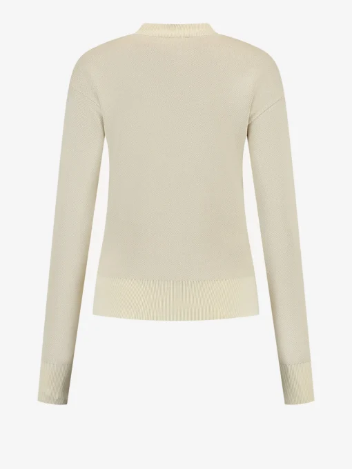 Trui met turtleneck en logo print