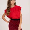 T-shirt met boxy fit