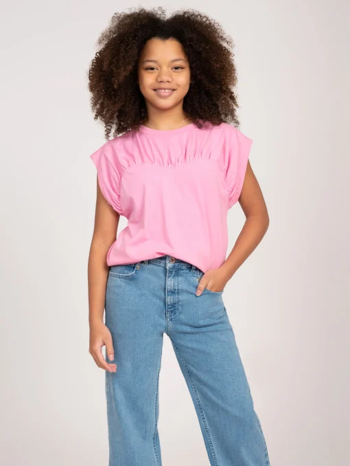 T-shirt met boxy fit