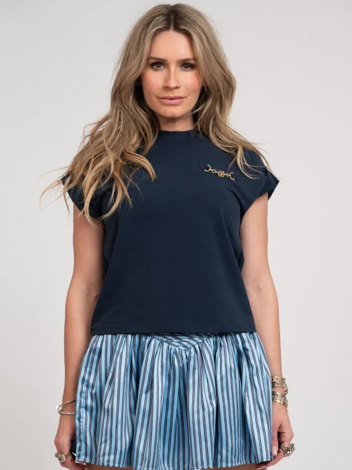 T-shirt met boxy fit