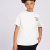 T-shirt met geborduurde tekst