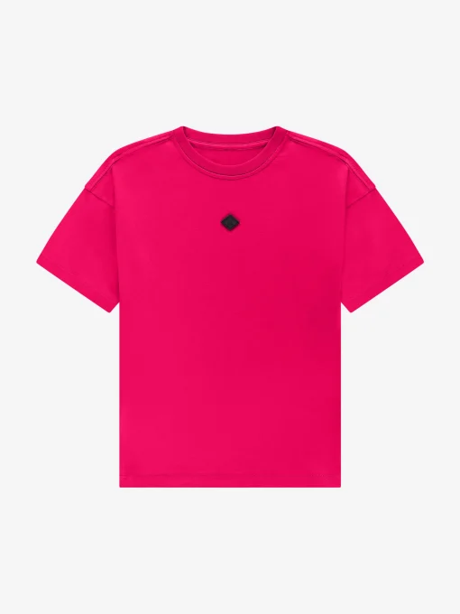 T-shirt met grafische tekst op achterkant