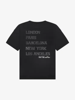 T-shirt met grafische tekst op achterkant