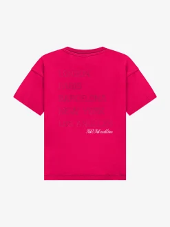 T-shirt met grafische tekst op achterkant