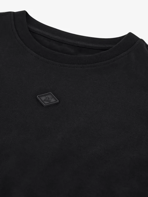 T-shirt met grafische tekst op achterkant