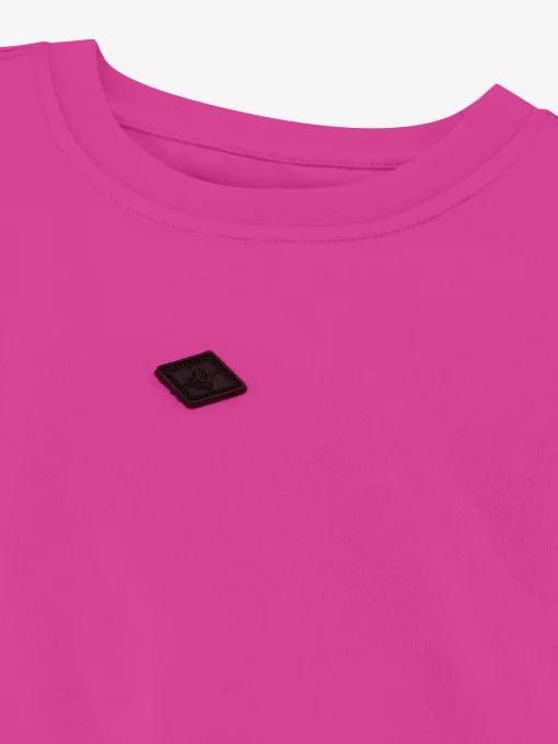 T-shirt met grafische tekst op achterkant