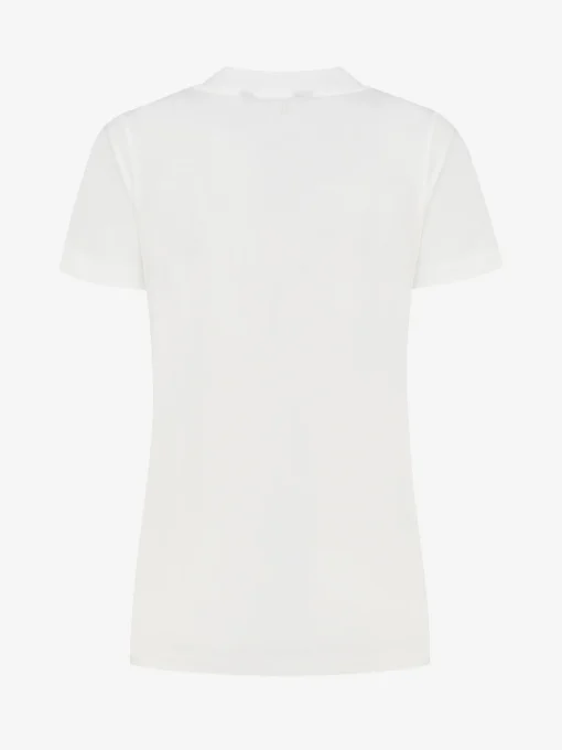 T-shirt met kleine knopen op schouder