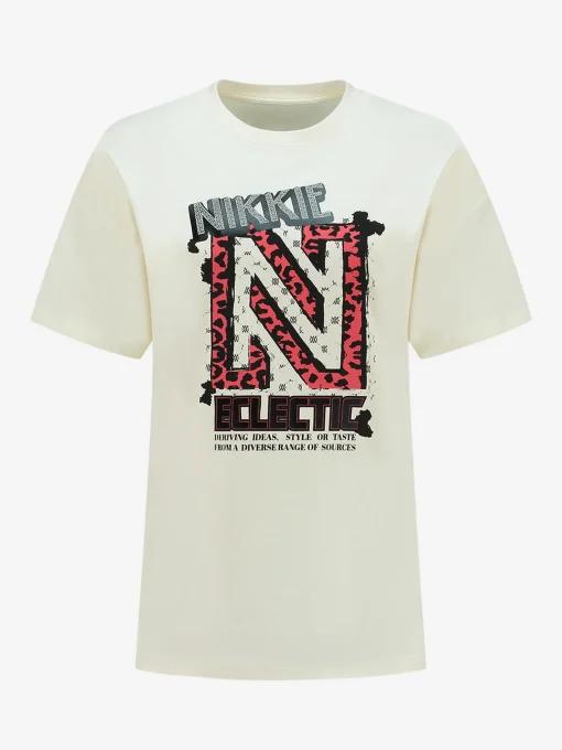 T-shirt met N logo print