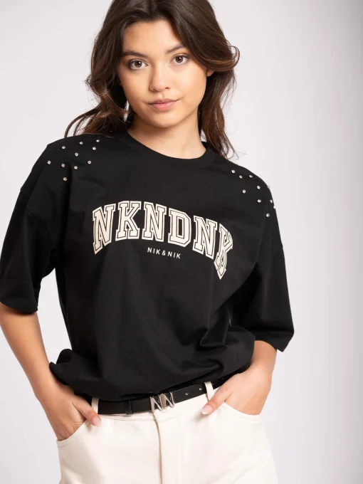 T-shirt met strass steentjes