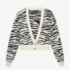 Vest met zebra strepen