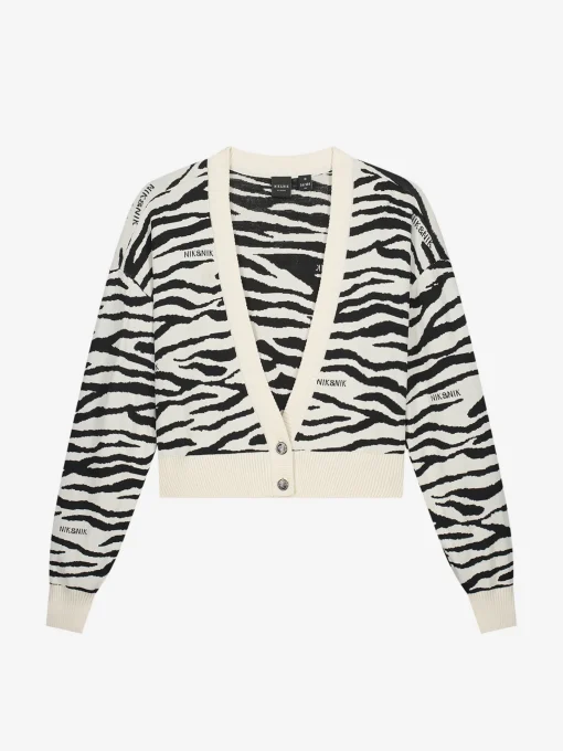 Vest met zebra strepen