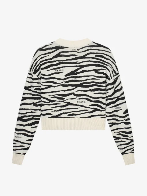Vest met zebra strepen