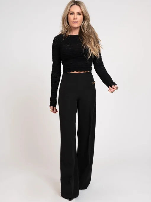 Wide leg broek