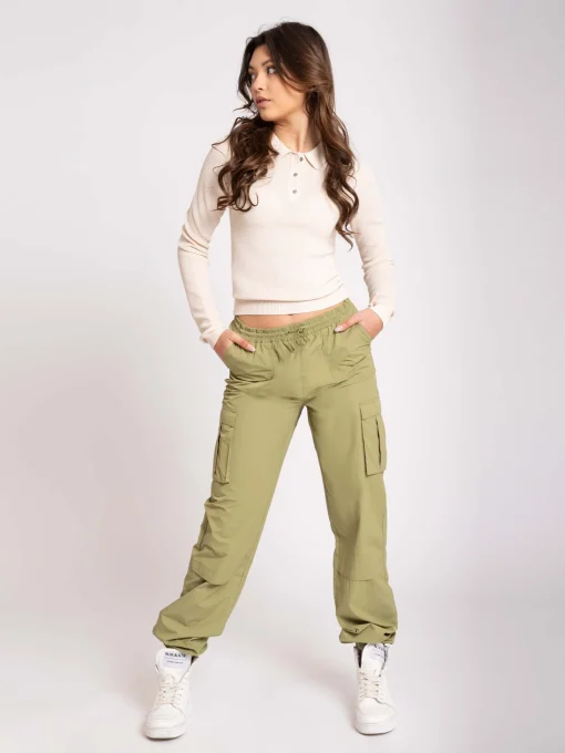 Wijde cargo broek