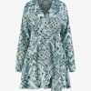 Wrap jurk met print