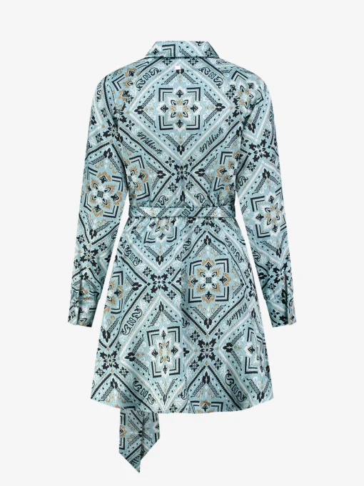 Wrap jurk met print