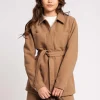 Zachte blazer met ceintuur