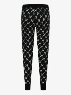 Zachte broek met logo patroon