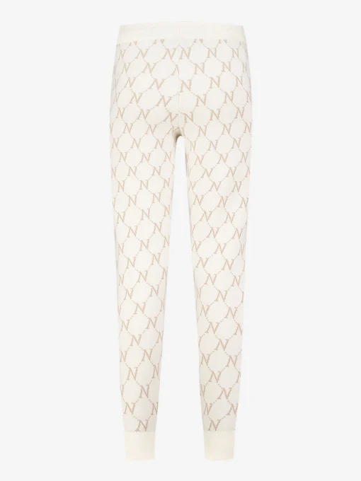 Zachte broek met logo patroon