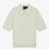 Zachte polo met elastieken tailleband