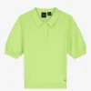 Zachte polo met elastieken tailleband