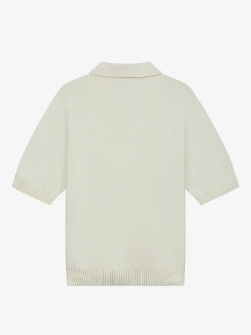 Zachte polo met elastieken tailleband