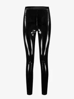 Aansluitende broek met glimmende coating