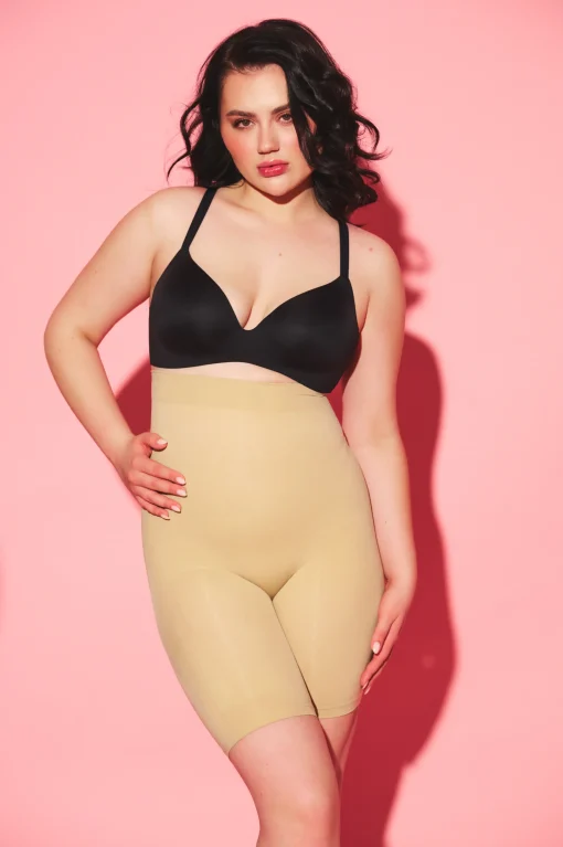 Aansluitende shaping shorts met antislip rand