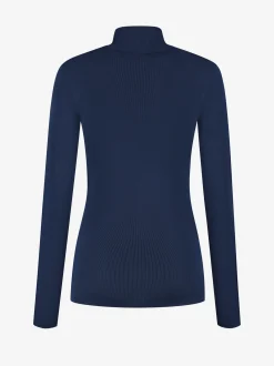 Aansluitende top met logo patch en col