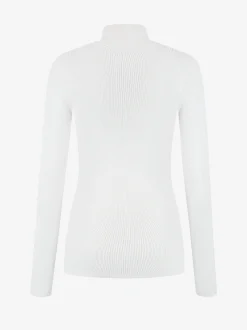 Aansluitende top met logo patch en col