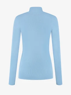 Aansluitende top met logo patch en col