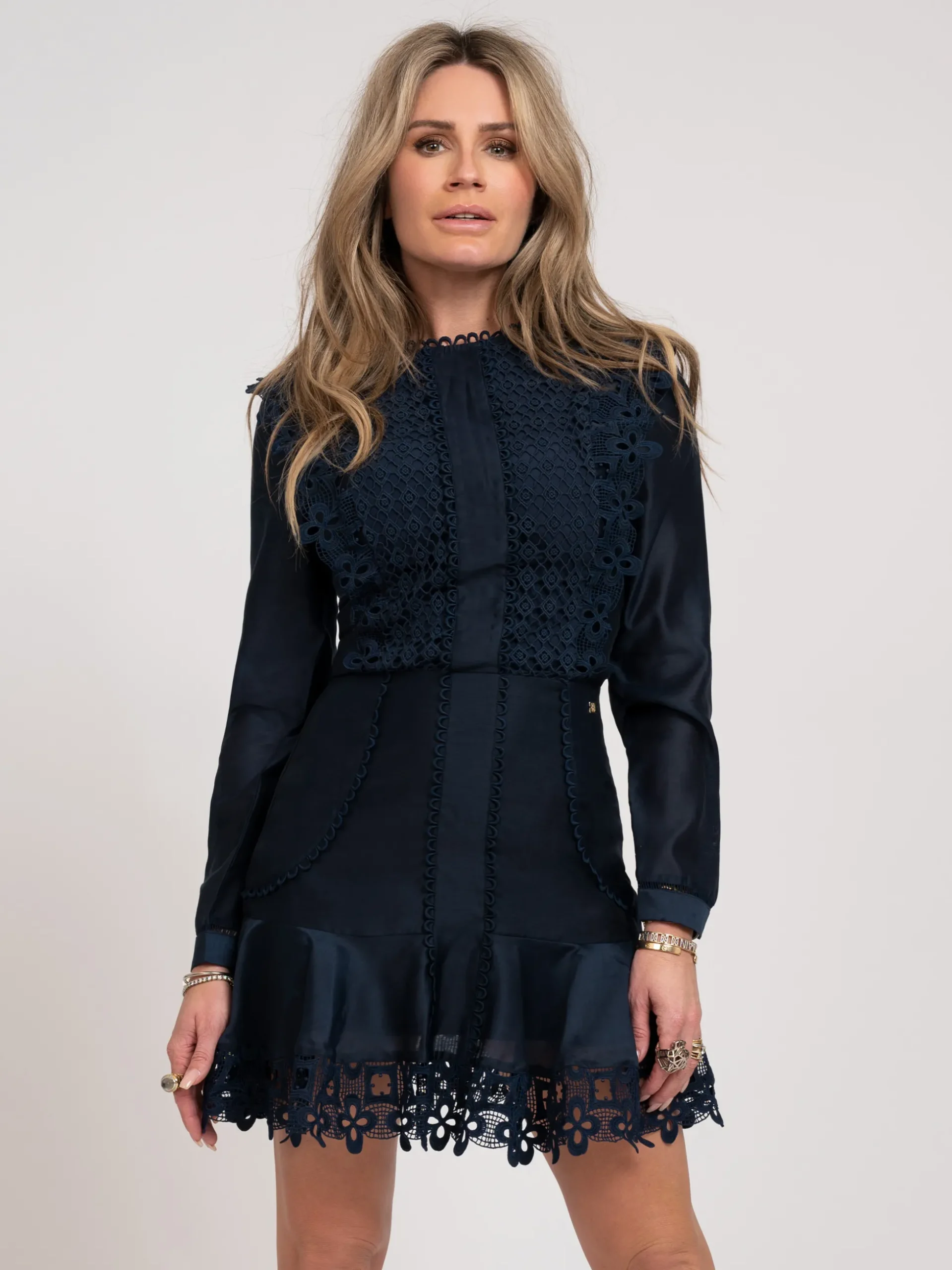 A-lijn jurk met kanten details