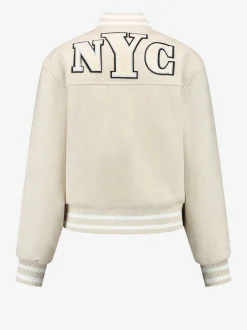 Baseball jack met N-logo en knopen