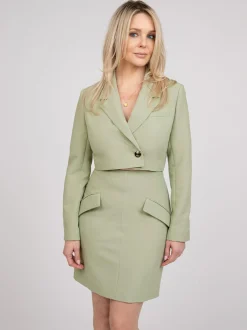 Blazer jurk met open detail