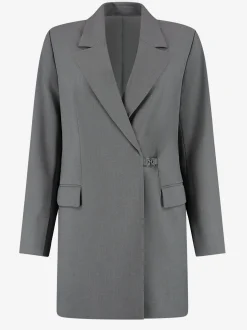 Blazer jurk met reverskraag en klepzakken