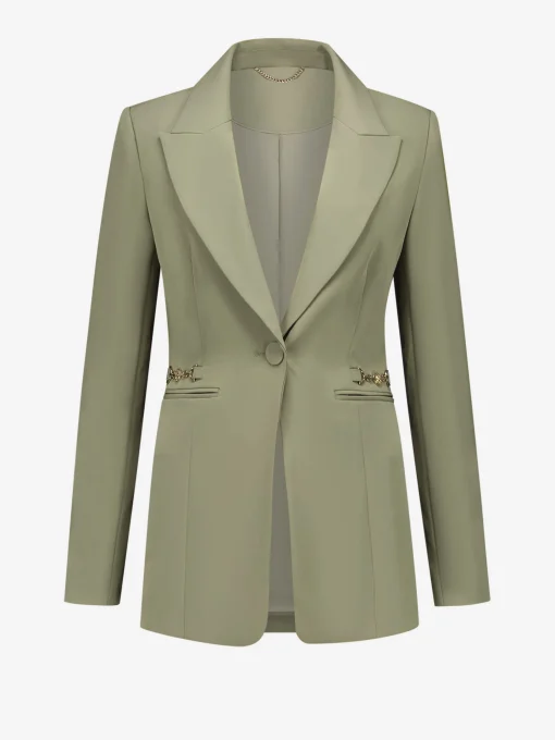 Blazer met ketting detail