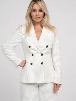 Blazer met krijtstreep