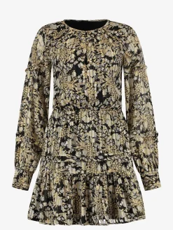 Bloemenprint jurk met ruches