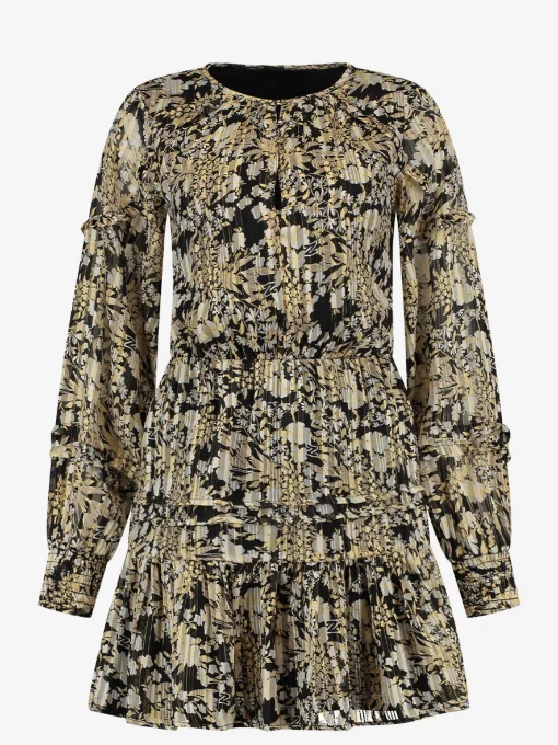Bloemenprint jurk met ruches