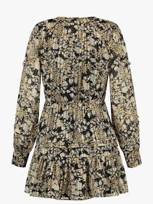 Bloemenprint jurk met ruches